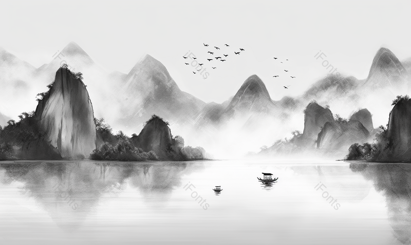 中国风禅意水墨插画,插画/手绘图,插画/手绘图库,插画/手绘图下载,插画/手绘